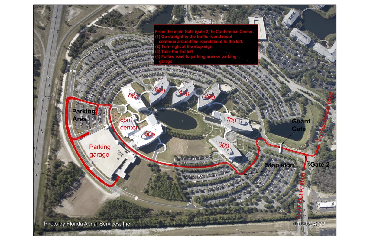 Florida Blue Parking Map